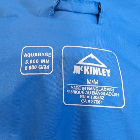 McKinley Castellic junior rain jacket, blue size Medium youth - Picture 7 of 9